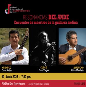 Omar Majino llevará la identidad huanuqueña a la cumbre de la guitarra solista en el Gran Teatro Nacional.